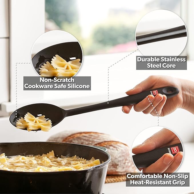 DI ORO Silicone Spoons for Cooking - Image 3