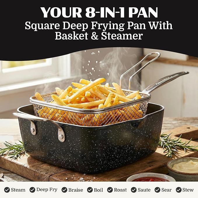 Granitestone Ceraluxe 20 Pc Ceramic Cookware Set Nonstick, Complete Pots and - Image 4