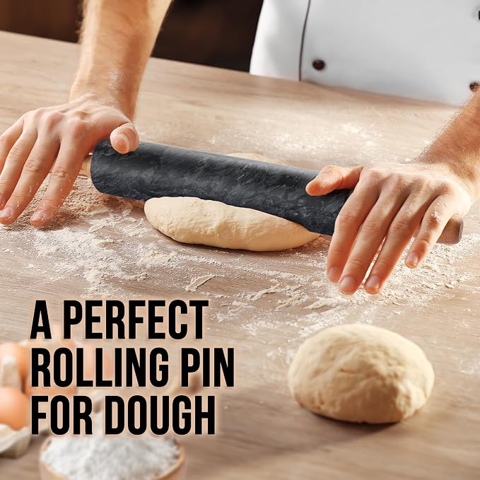 Zulay Kitchen 17-Inch Marble Rolling Pin - Image 2