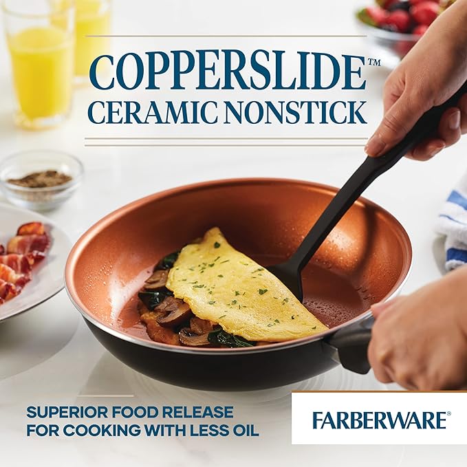Farberware Glide Nonstick Frying Pan Set / Fry Pan Set / Skillet Set - Image 3