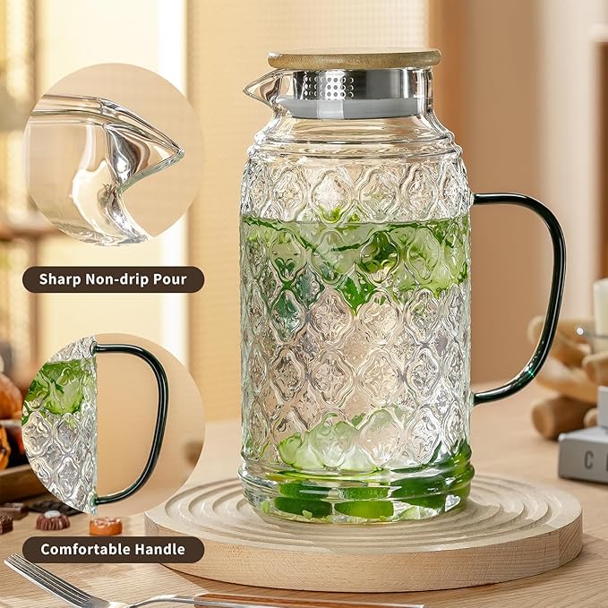 Buaic 2 PACK Glass Pitcher - Image 3
