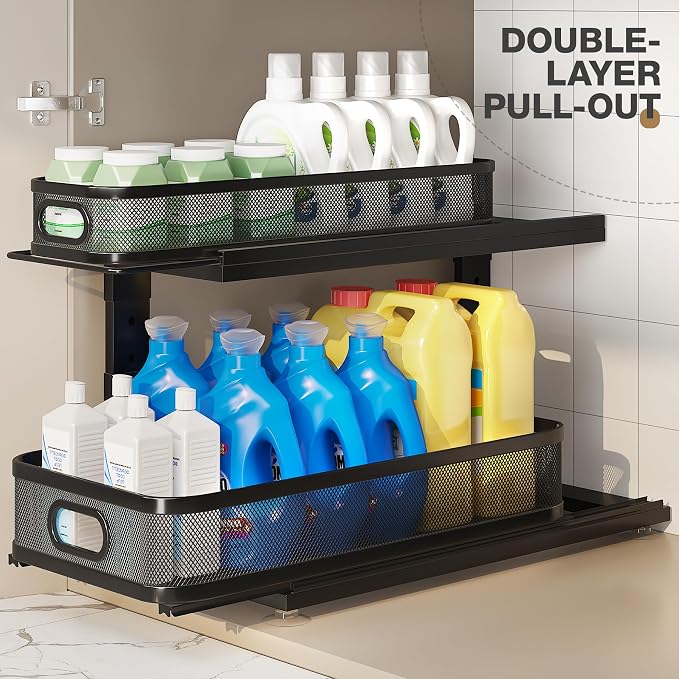 2 Pack 21IN-Depth Under Sink Organizer - Image 4