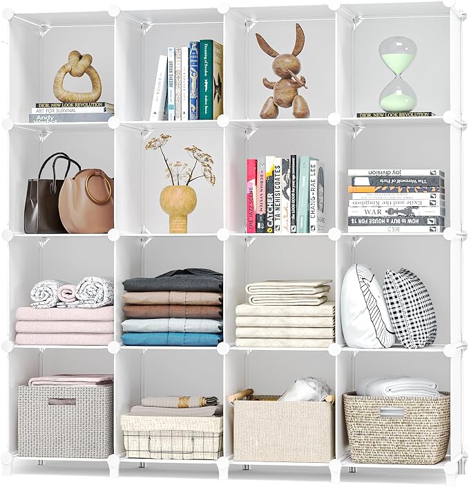 Neprock 16 Cubby Storage Organizer, Closet Clothes Storage Organizer, Cube by Neprock