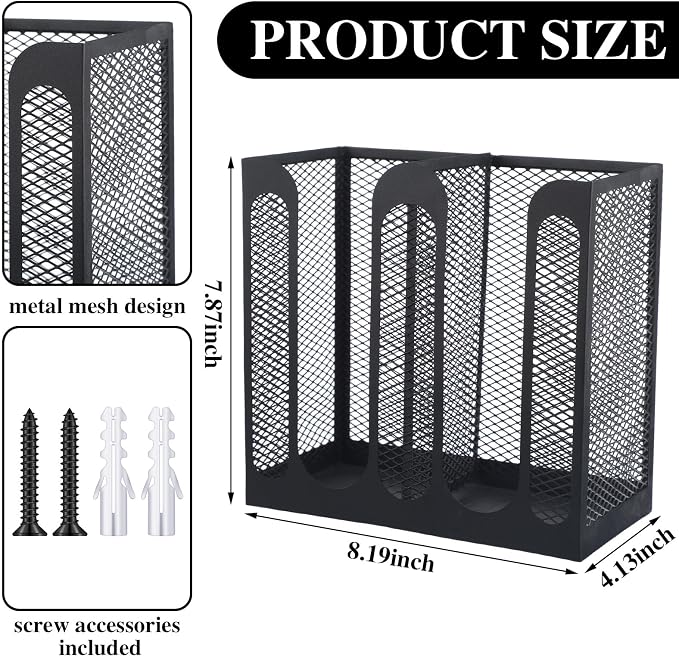 Maxcheck Metal Mesh Cup and Lid Holder Coffee Paper Cup Dispenser Lid Holder - Image 2