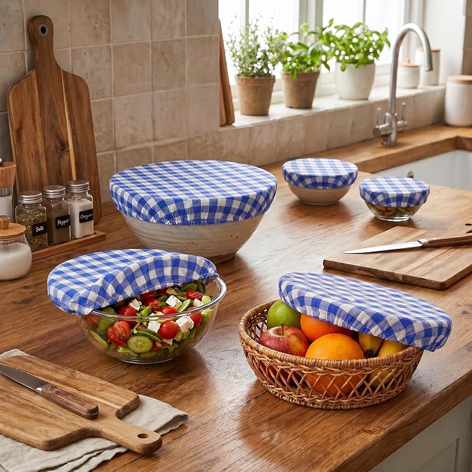 Reusable Bowl Covers, 5 Size Stretch Cloth Bowl Covers - Image 5