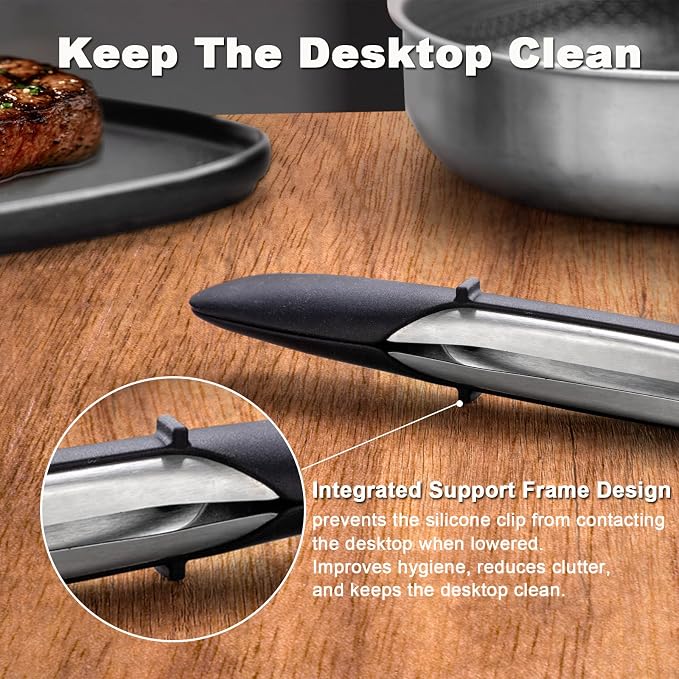 Stainless Steel Heat Resistant Kitchen Tongs - Image 3