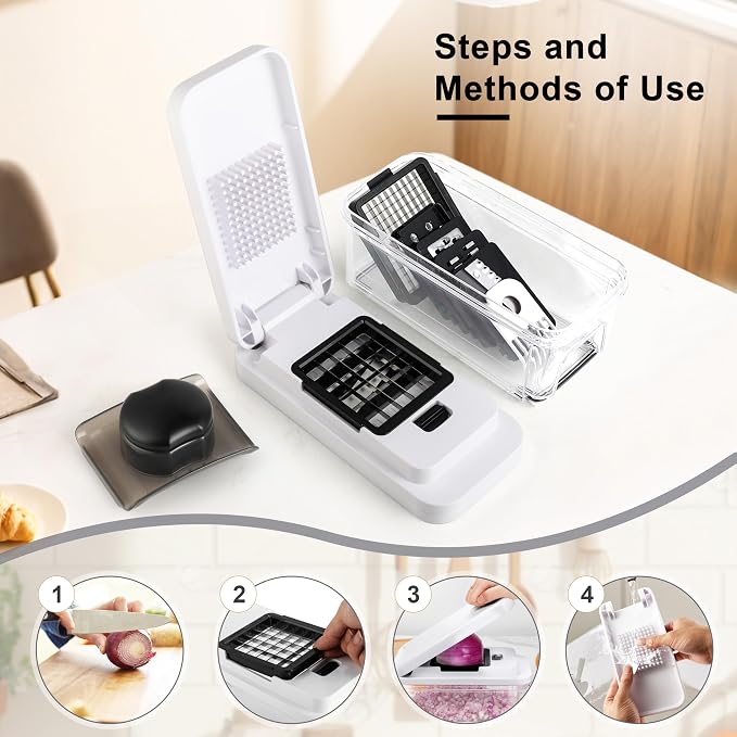 Vegetable Chopper, Professional Food Chopper &Onion Chopper, Veggie Cutter - Image 7