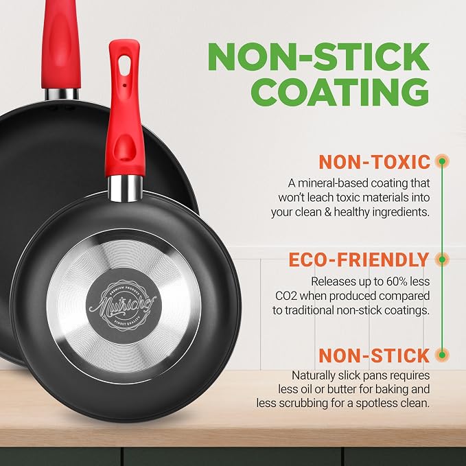 NutriChef 21-Piece Nonstick Cookware Set - Image 3