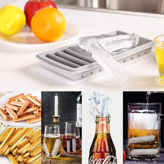 LessMo 2 PCS Ice Cube Tray, Long Ice Stick Tray Silicone - Image 6