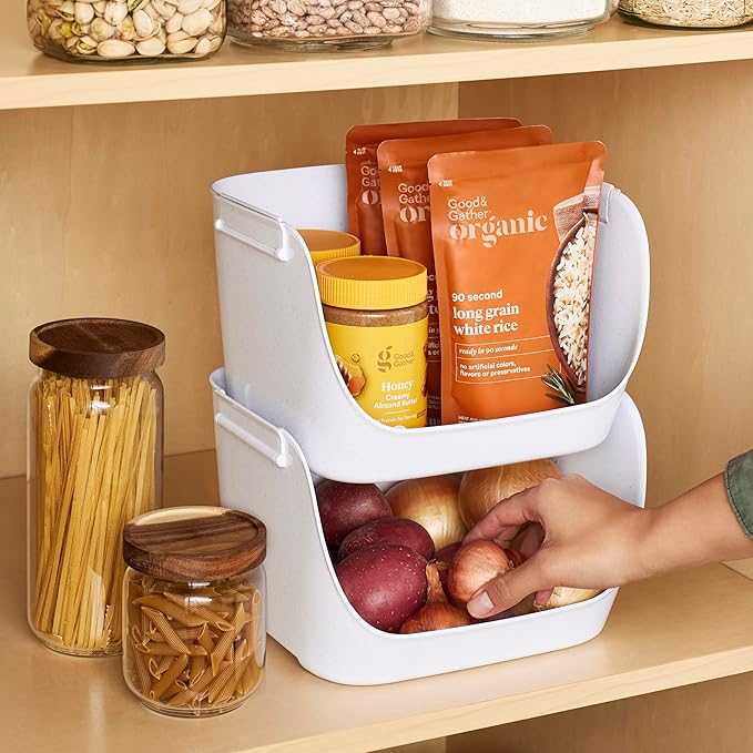 YouCopia ShelfBin Stacking Pantry Bins, Stackable Storage Basket Organizers - Image 5