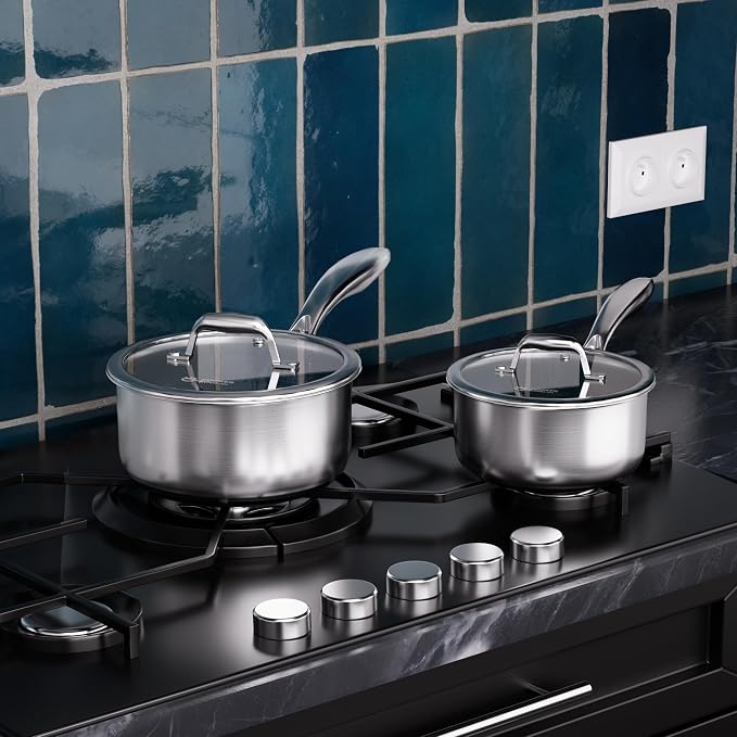 COOKER KING Sauce Pan Set, 1.5 QT & 2 QT Saucepan - Image 5