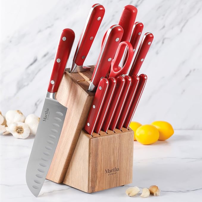MARTHA STEWART Eastwalk 14 Piece High Carbon Staineless Steel Cutlery Knife - Image 7
