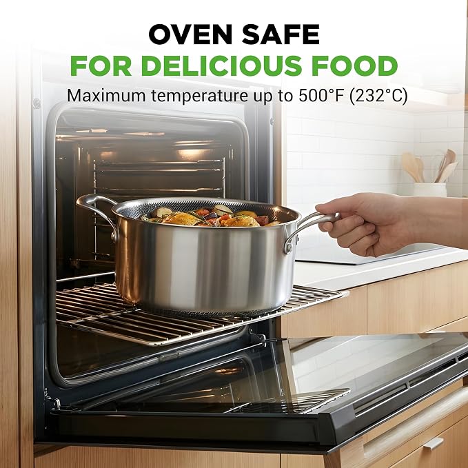 NutriChef 5 QT Stainless Steel Stew Pot - Image 4