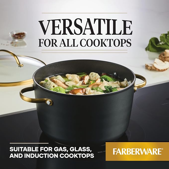 Farberware Forged Induction Ceramic Nonstick Cookware Stockpot - Image 4