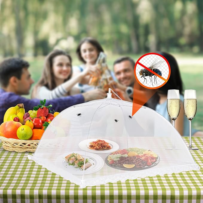 Food Cover Food Tent Set, 2 Extra Large 40"X24" and 6 Standard 17"X17" Mesh - Image 2