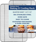 Ultra Cuisine Oven-Safe, Dishwasher-Safe 100% Stainless Steel Cooling & Baking by UltraCuisine