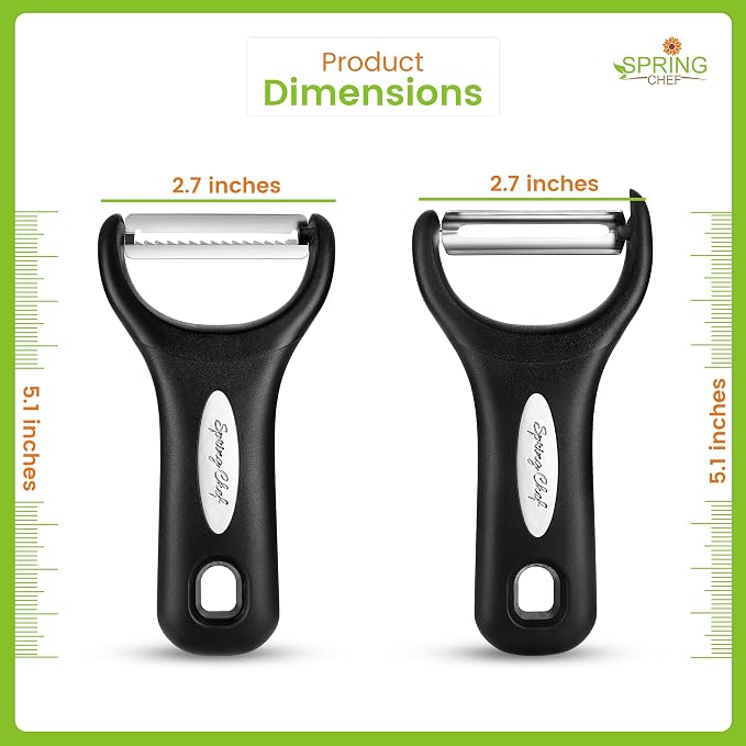 Spring Chef Premium Y & Vegetable Julienne Peeler Set - Image 8