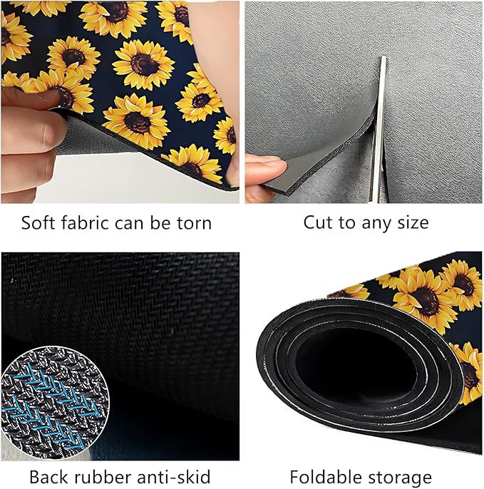 Dish Drying Mat Foldable Fall Kitchen Drying Mat Absorbent Sink Mat - Image 5