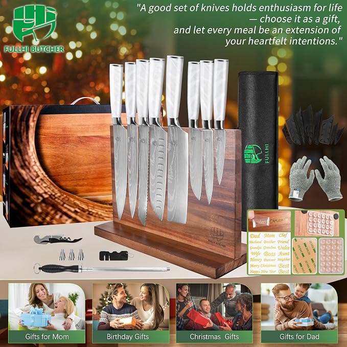 FULLHI 15pcs Japanese Knife Set - Image 7