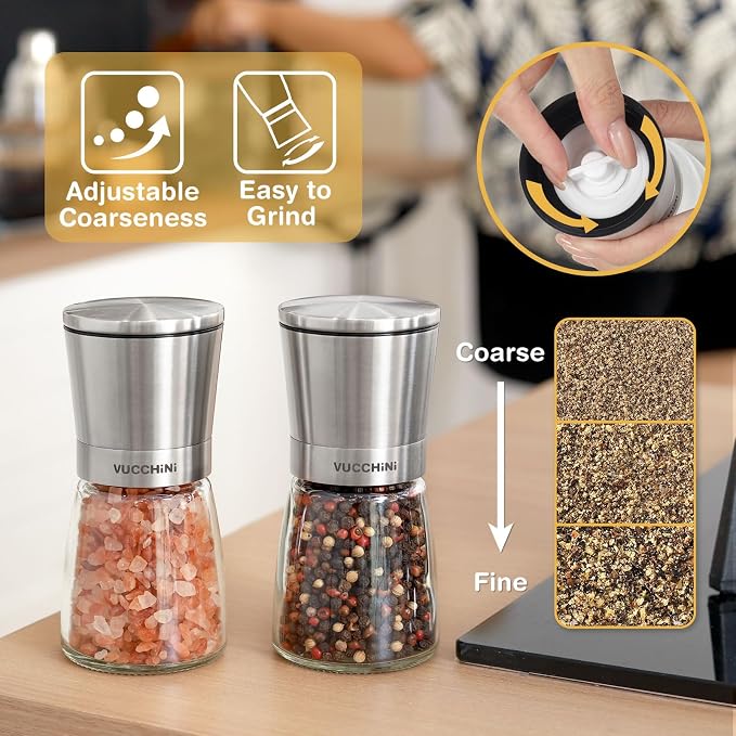 VUCCHINI Salt and Pepper Grinder Set - Image 2