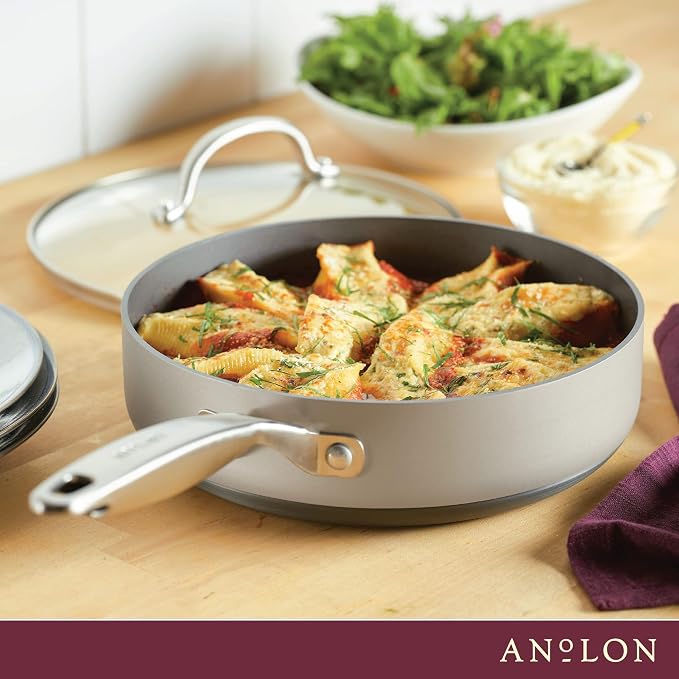 Anolon Achieve Hard Anodized Nonstick Sauté Pan - Image 8