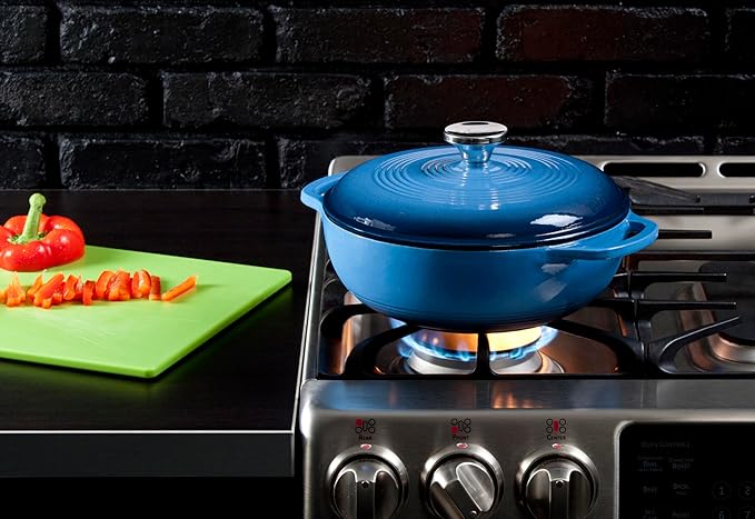 Lodge 3 Quart Enameled Cast Iron Dutch Oven - Image 2