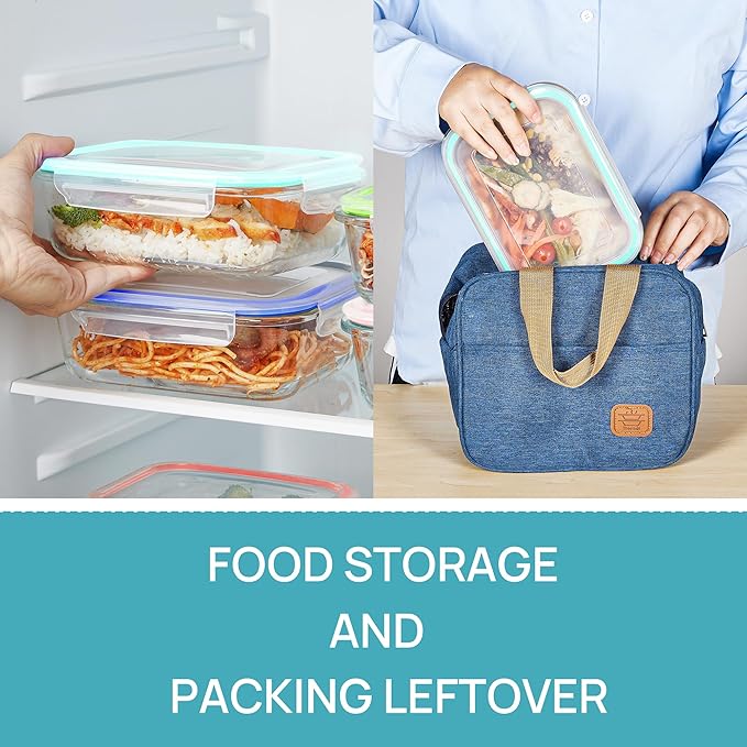 Vtopmart 5Pack 22oz Glass Storage Containers - Image 5