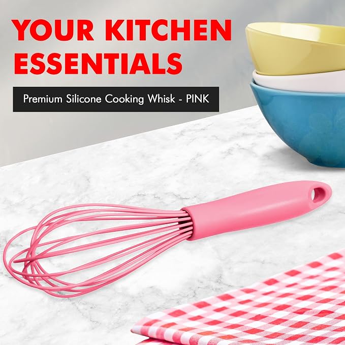 Chef Craft Premium Silicone Wire Cooking Whisk, 10.5 inch - Image 2
