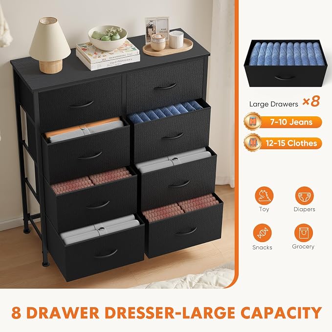 Sweetcrispy Dresser, Dresser for Bedroom Drawer Organizer Storage Drawers - Image 6