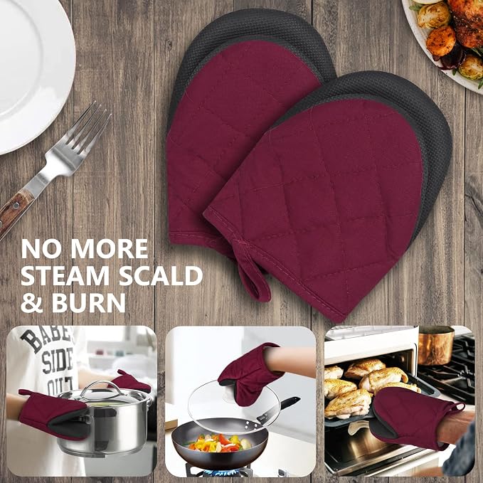 1 Pair Short Oven Mitts - Image 7