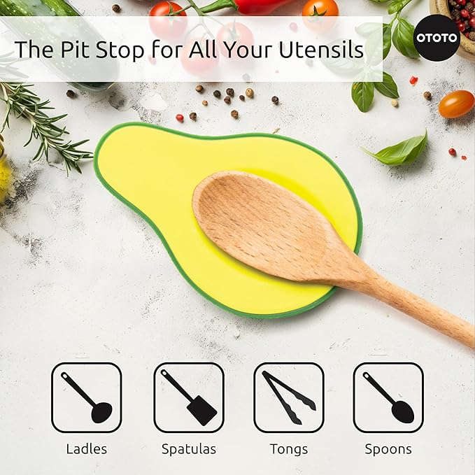 OTOTO Avocado Spoon Rest for Stove Top - Image 4