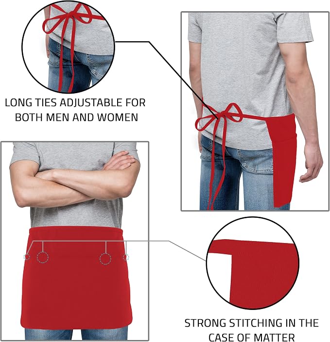 Utopia Wear 12 Pack Server Aprons - Image 4
