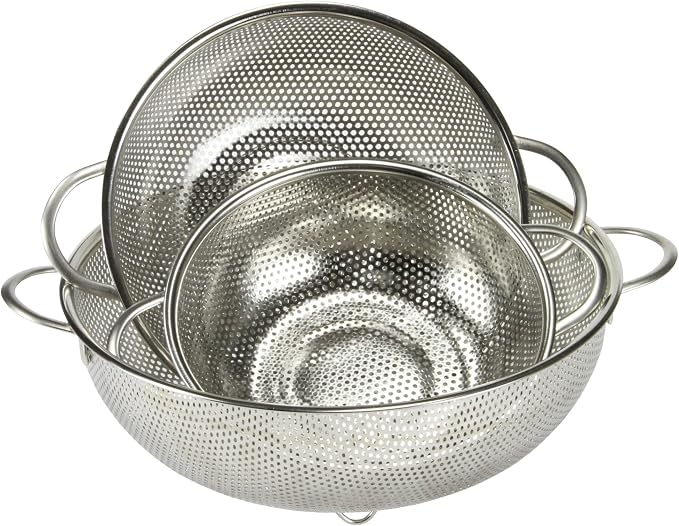 Chef Craft Select Microperforated Colander, 5 Quart, Stainless Steel - Image 3