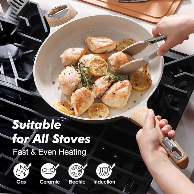 SENSARTE Ceramic Nonstick Frying Pan Skillet - Image 5