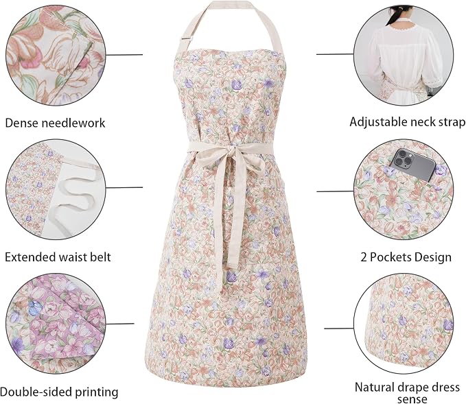 Aoomzoon Kitchen Aprons for Women - Image 5