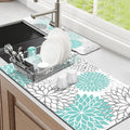 Findosom 2PCS 17" x 32" Dish Drying Mat & 24" x 5.5" Sink Splash Guard by Findosom