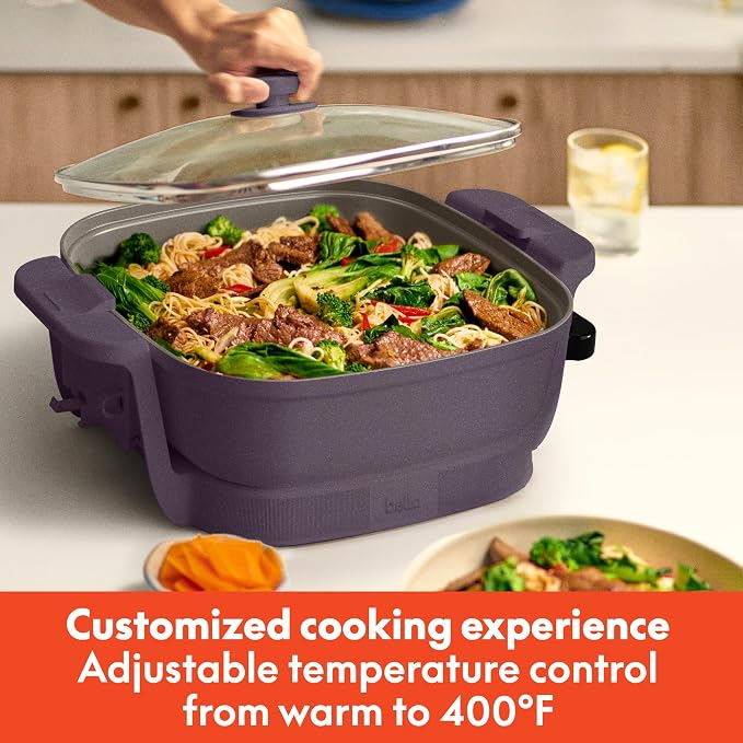 bella Make & Take Electric Skillet, Fits-anywhere™ kitchenware, EverGood™ - Image 5