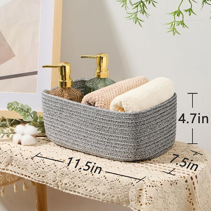 MiniArk Small Storage Baskets for Organizing | Closet Organizer Bins | Shelf - Image 3