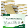 Natural Kitchen Sponge Compostable Kitchen Sponges Cellulose and Coconut by SmilePowo
