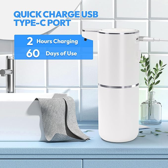2 Pack Automatic Foaming Soap Dispenser, Touchless Foam Soap Dispenser - Image 6