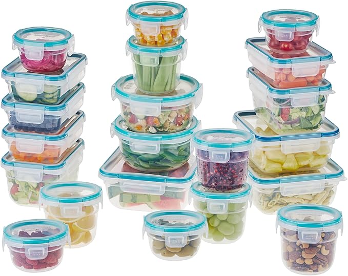 Snapware Plastic Total Solution Large Food Storage Containers Set, Meal Prep by Snapware