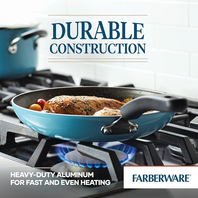 Farberware Cookstart DiamondMax Nonstick Cookware/Pots and Pans Set, Dishwasher - Image 5