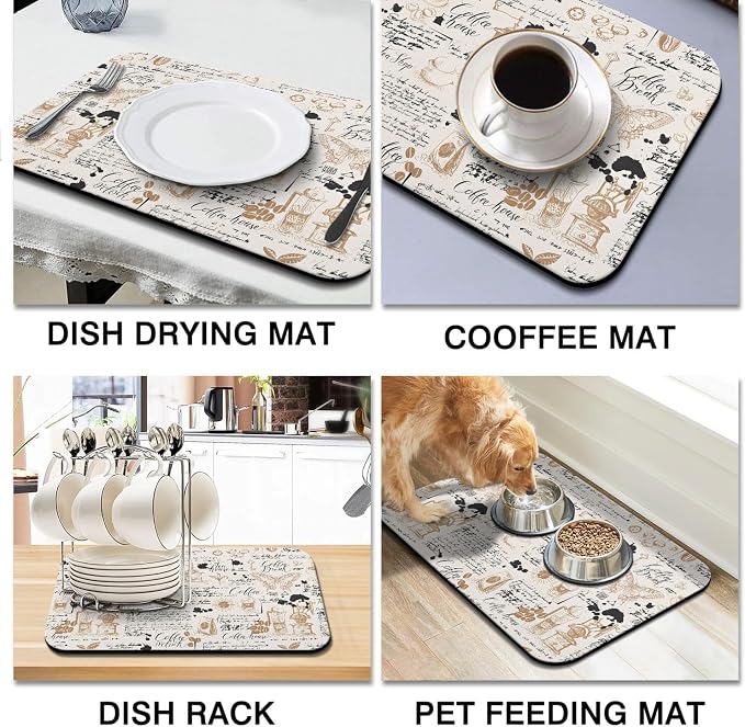 Coffee Mat 23inx15in, Coffee Bar Mat - Image 4