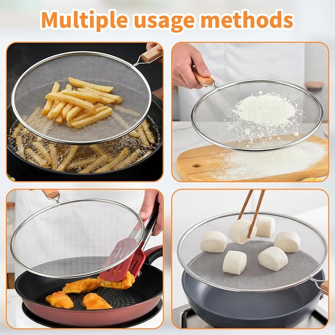 Grease Splatter Screen for Frying Pan - Image 5