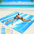 WIWIGO Beach Blanket Waterproof Sandproof Beach Mat 79" X 83"/10'x9'for 2-8 by WIWIGO