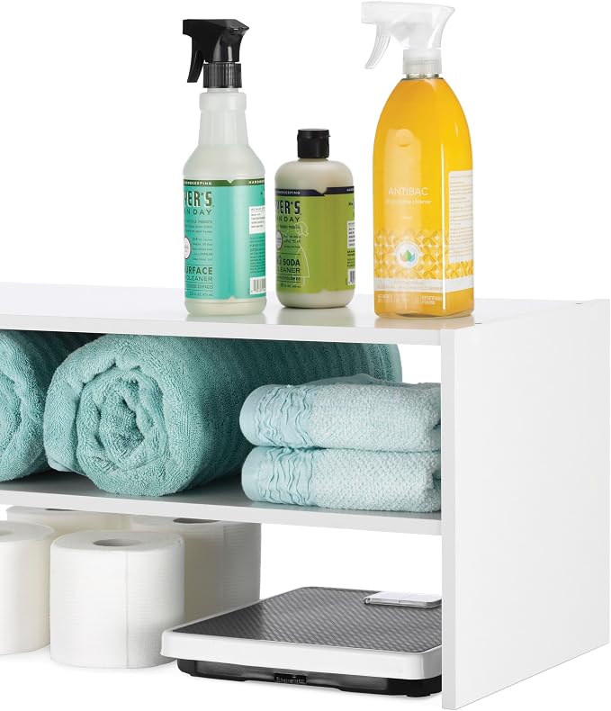 Whitmor Stackable 31" Extra Wide 2-Shelf Storage Organizer - Image 4