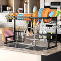 PUSDON Over the Sink Dish Drying Rack, 2 Tier Adjustable Large Capacity by PUSDON