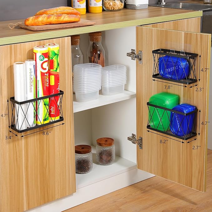 YIGII 3 Pack Adhesive Cabinet Organizer - Image 4