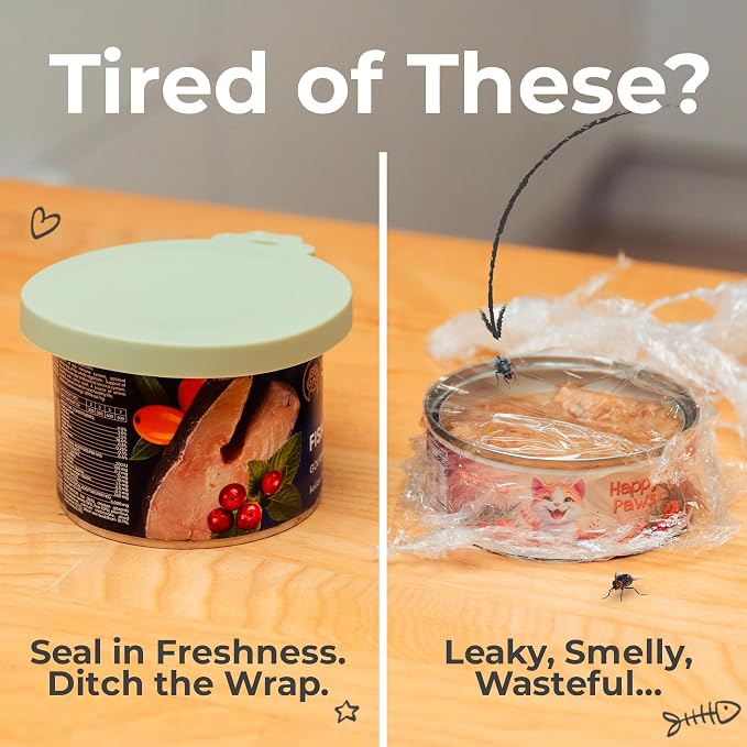 3 Pack Universal Pet Food Can Covers Lids - Image 6