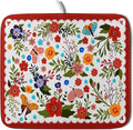 Flowers Printed Dish Drying Mat Floral Coffee Mat by Giwawa